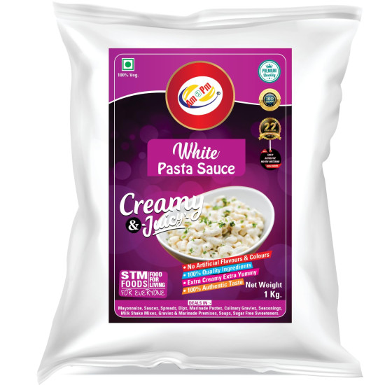 Am 2 Pm White Pasta Sauce - Creamy Sauce for Pasta & Snacks