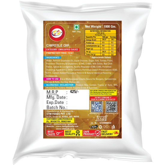 Am 2 Pm Chipotle Dip - Multipurpose Creamy Sauce for Burgers & More