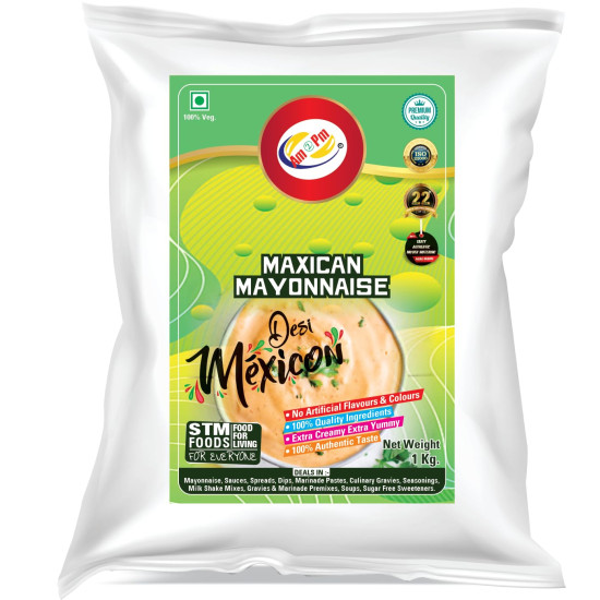 Am 2 Pm Mexican Mayonnaise 1kg - Multipurpose Creamy Sauce