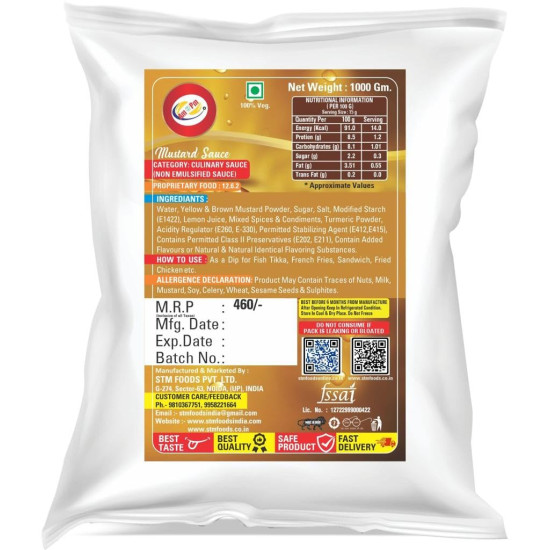 Am 2 Pm Mustard Sauce Dip - Perfect for Fish Tikka & More