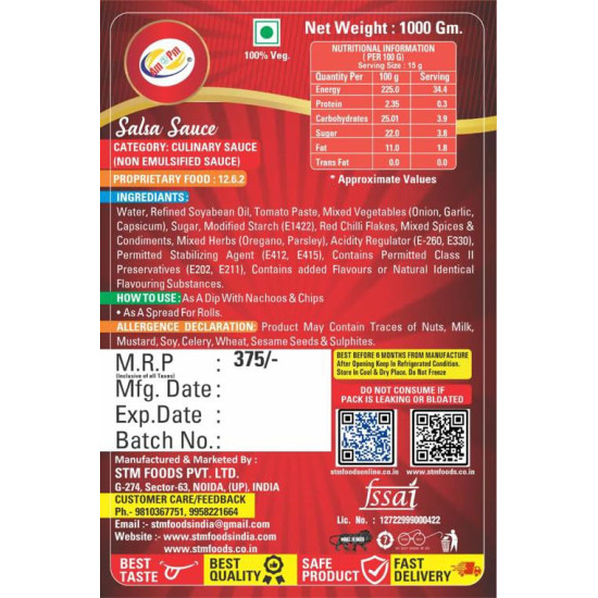 Am 2 Pm Mexican Salsa Sauce Dip - Authentic Mexican Flavor