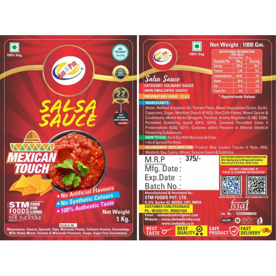 Am 2 Pm Mexican Salsa Sauce Dip - Authentic Mexican Flavor