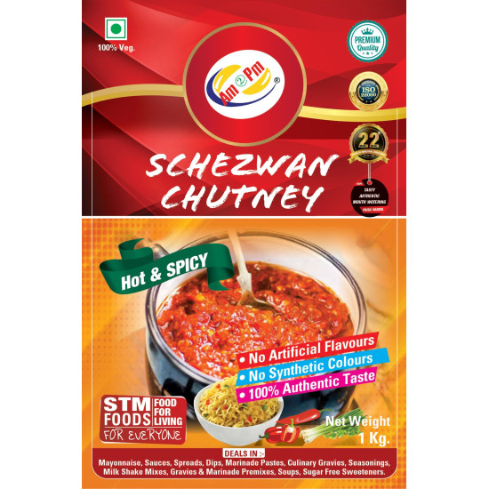 Am 2 Pm Schezwan Chutney - Spicy Chinese Stir-Fry Sauce 1Kg