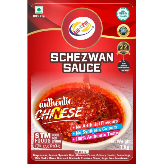 Am 2 Pm Schezwan Sauce - Spicy Chinese Stir-Fry & Dipping Sauce 1KG