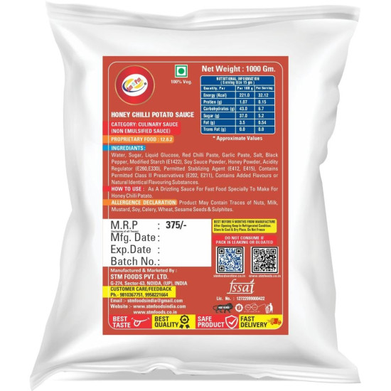 Am 2 Pm Honey Chilli Potato Sauce - Perfect for Fast Food