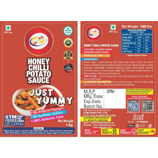 Am 2 Pm Honey Chilli Potato Sauce - Perfect for Fast Food