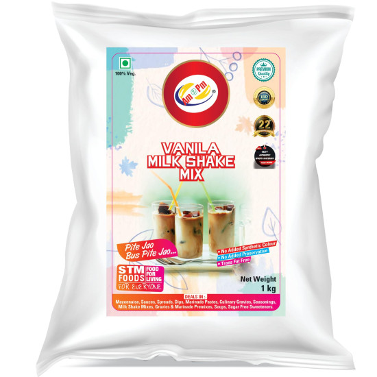 Am 2 Pm Premium Silky Smooth Vanilla Milkshake Mix - Instant Premix Drink