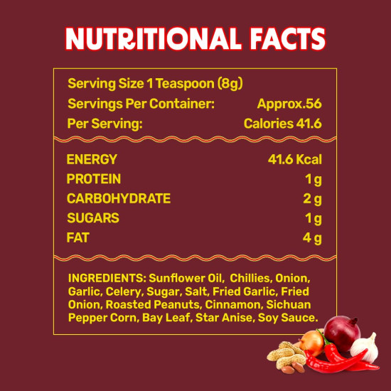 MasterChow Chilli Garlic Crisp - 30% Extra with Sichuan Peppercorns