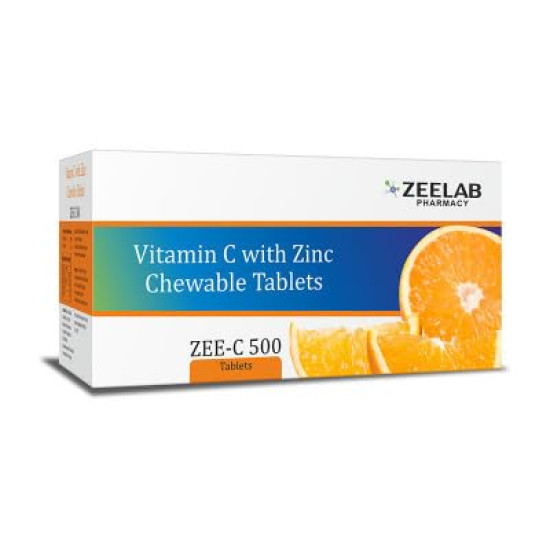 Zeelab Zee C 500mg Tablet - Vitamin C & Zinc Supplements