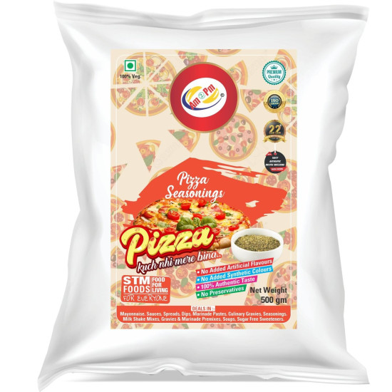 Am 2 Pm Pizza Seasoning 500gm - Premium Italian Spice Blend