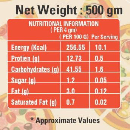 Am 2 Pm Pizza Seasoning 500gm - Premium Italian Spice Blend