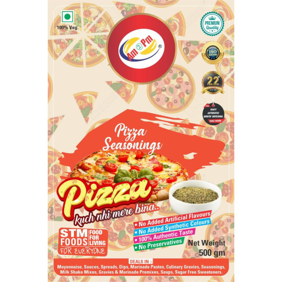 Am 2 Pm Pizza Seasoning 500gm - Premium Italian Spice Blend