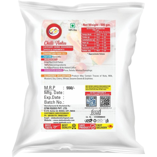 Am 2 Pm Chilli Flakes Seasonings - Perfect for Italian Dishes
