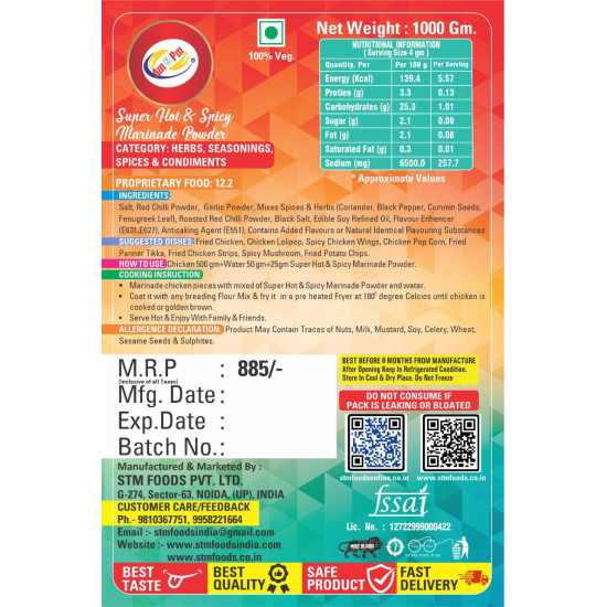 Am 2 Pm Super Hot & Spicy Marinade Mix - Perfect for BBQ Am 2 Pm Super Hot & Spicy Marinade Mix - Perfect for BBQ