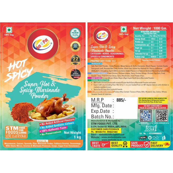Am 2 Pm Super Hot & Spicy Marinade Mix - Perfect for BBQ Am 2 Pm Super Hot & Spicy Marinade Mix - Perfect for BBQ