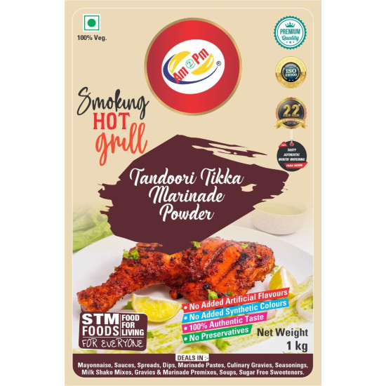 Am 2 Pm Tandoori Tikka Marinade Base Powder - Authentic Indian Flavor