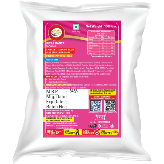 Am 2 Pm Pizza Pasta Sauce & Seasoning Pack - Authentic Italian Flavor