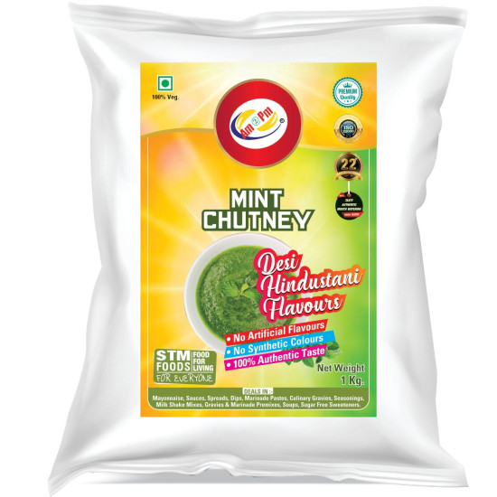 Am 2 Pm Mint, Coriander, Tamarind Powder - Fresh Mint Leaf Powder, 1KG Pack of 3