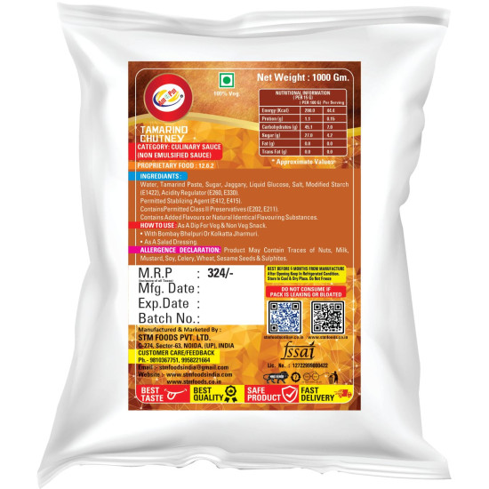 Am 2 Pm Mint, Coriander, Tamarind Powder - Fresh Mint Leaf Powder, 1KG Pack of 3