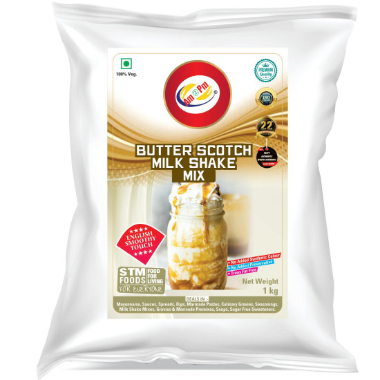 Am 2 Pm Premium Silky Smoothy Milk Shake Mix - Butterscotch & Strawberry Delight