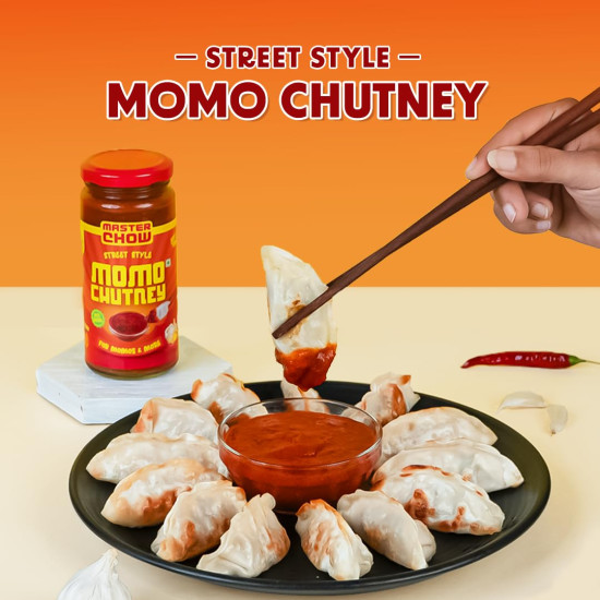 MasterChow Momo Chutney (250g) - Spicy Dipping Sauce with Garlic & Red Chillies