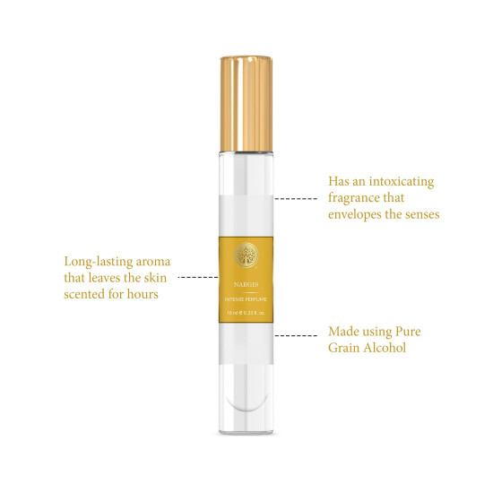 Forest Essentials Intense Perfume Nargis - Long Lasting Natural Luxury Perfume