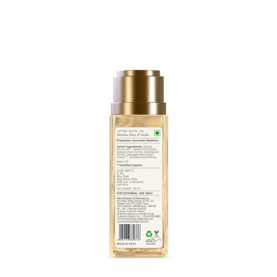 Forest Essentials After Bath Oil Mashobra Honey & Vanilla - Ayurvedic Scented Natural Oil