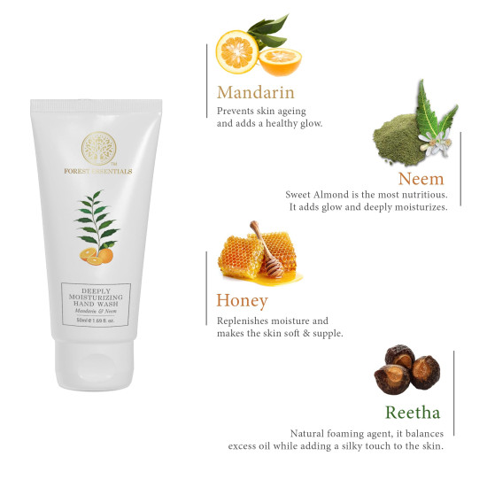 Fores Essentials Deeply Moisturising Hand Wash - Mandarin & Neem Infusion