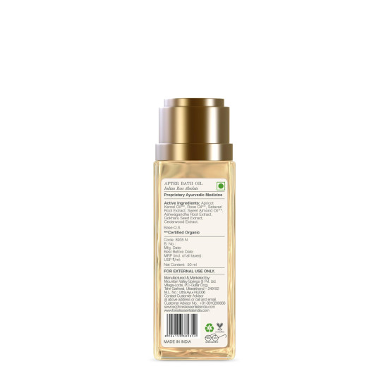 Forest Essentials After Bath Oil Indian Rose Absolute - Nourished & Moisturized Skin