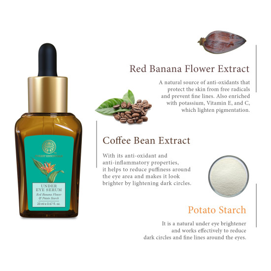 Forest Essentials Under Eye Serum - Red Banana Flower & Potato Starch