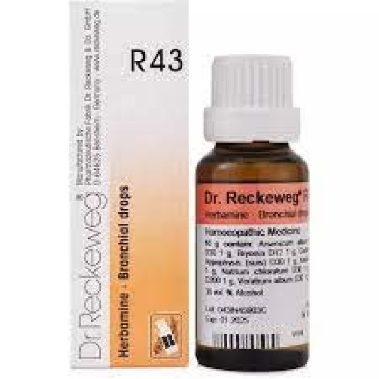 Dr Reckeweg R43 (Herbamine) 22ml - Homeopathic Drops for Respiratory Health
