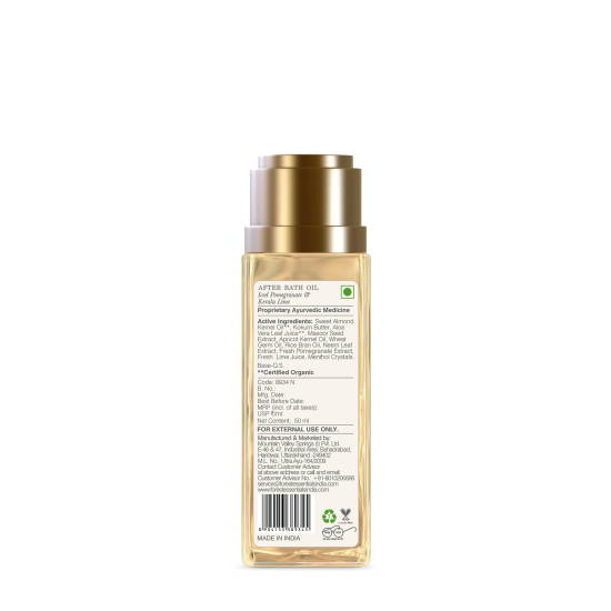 Forest Essentials After Bath Oil Iced Pomegranate & Kerala Lime - Ayurvedic Nourishment