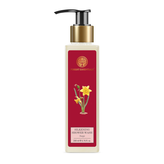 Forest Essentials Silkening Shower Wash Nargis - Ayurvedic Natural Body Wash