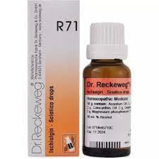 Dr Reckeweg R71 Ischialgin 22ml - Homeopathic Neuralgic Pain Relief