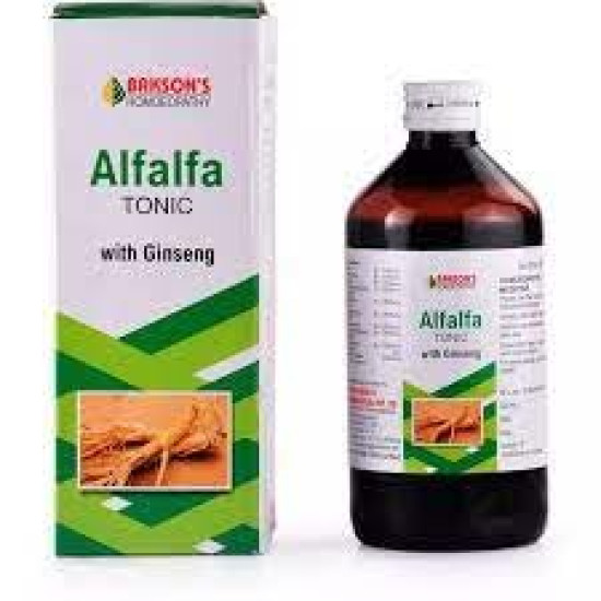 Organic Homoeo Alfalfa Tonic With Ginseng Syrup (450ml) - Natural Wellness Booster