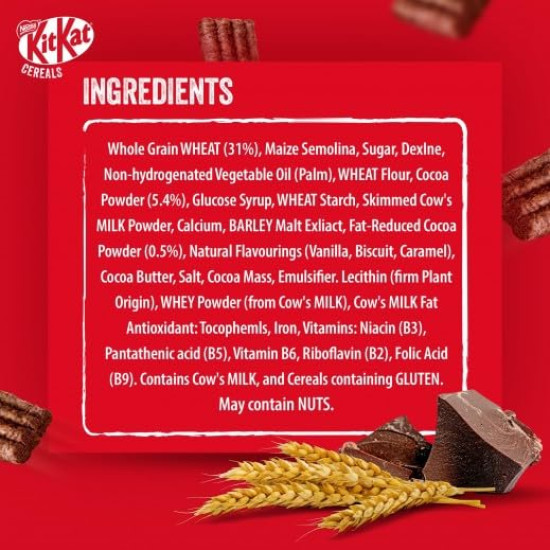 Nestle Kitkat Crispy Cereal Squares - Delicious Chocolate & Wafer