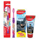 Colgate Batman Anticavity Toothpaste & Barbie Manual Toothbrush - Fun Oral Care for Kids