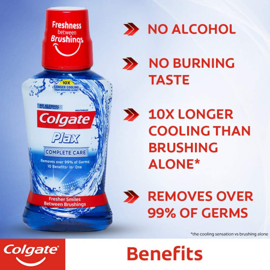 Colgate Plax Antibacterial Mouthwash & Sensitive Toothbrush - Complete Oral Care Colgate Plax Antibacterial Mouthwash & Sensitive Toothbrush - Complete Oral Care