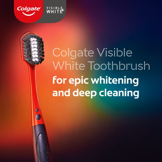Colgate Visible White O2 Manual Toothbrush & Total Toothpaste - Advanced Oral Care