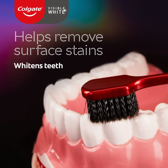 Colgate Visible White O2 Manual Toothbrush & Total Toothpaste - Advanced Oral Care