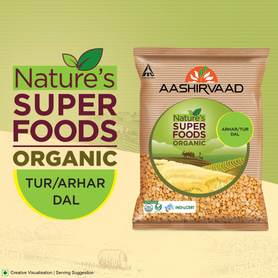 Aashirvaad Nature's Super Foods Organic Arhar/Tur Dal & Gluten Free Flour - Quality and Nutrition