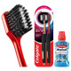 Colgate Visible White O2 Toothbrush & Plax Mouthwash - Advanced Oral Care Solution