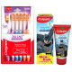 Colgate Batman Anticavity Toothpaste & Colgate ZigZag Manual Toothbrush - Complete Oral Care