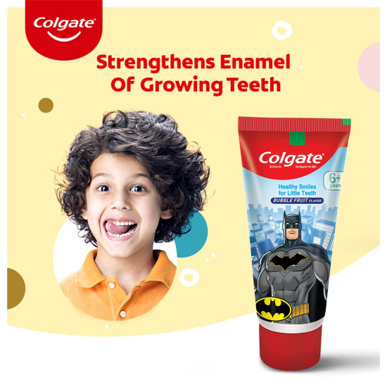 Colgate Batman Anticavity Toothpaste & Colgate ZigZag Manual Toothbrush - Complete Oral Care