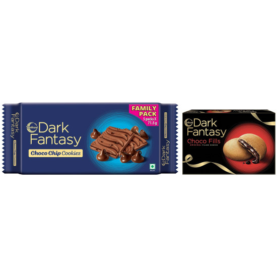 Sunfeast Dark Fantasy Choco Fills & Choco Chip Cookies - Indulgent Chocolate Experience