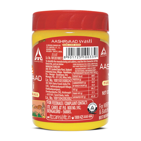 Aashirvaad Svasti Pure Cow Ghee - Desi Ghee with Rich Aroma