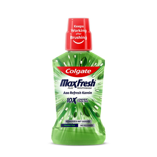 Colgate Visible White O2 Toothbrush & Plax Fresh Tea Mouthwash - Gentle Whitening & Fresh Breath Colgate Visible White O2 Toothbrush & Plax Fresh Tea Mouthwash - Gentle Whitening & Fresh Breath
