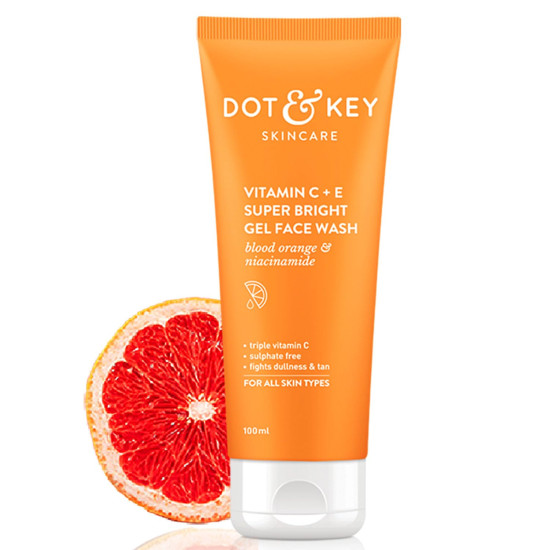 DOT & KEY Vitamin C + E Super Bright Gel Face Wash - Glowing and Brightening
