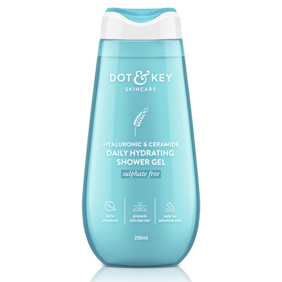 Dot & Key Hyaluronic & Ceramides Daily Hydrating Shower Gel - Sulphate-Free & Non-Drying