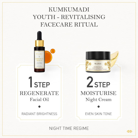 Kama Ayurveda Kumkumadi Thailam Night Serum - Radiant Brightness & Hydration